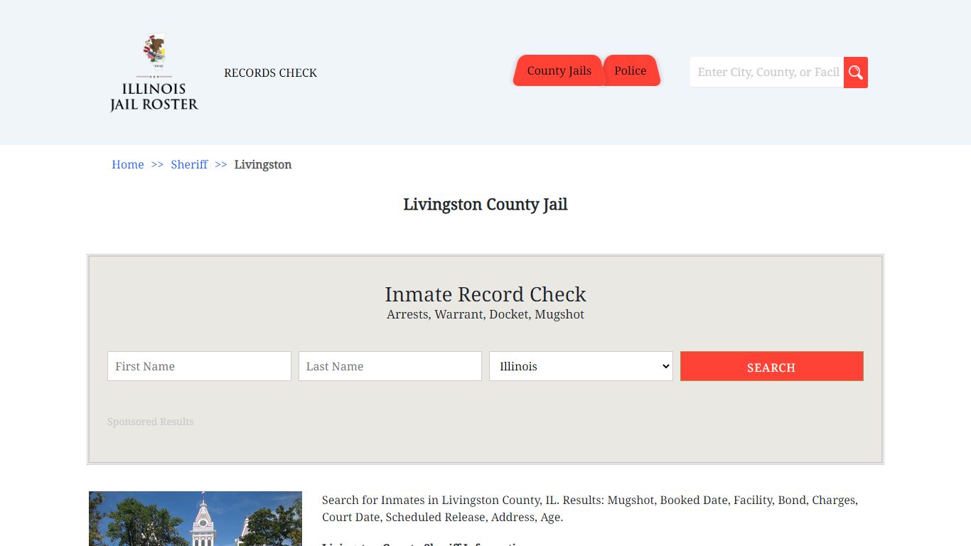 Livingston County Jail - Jail Roster Search