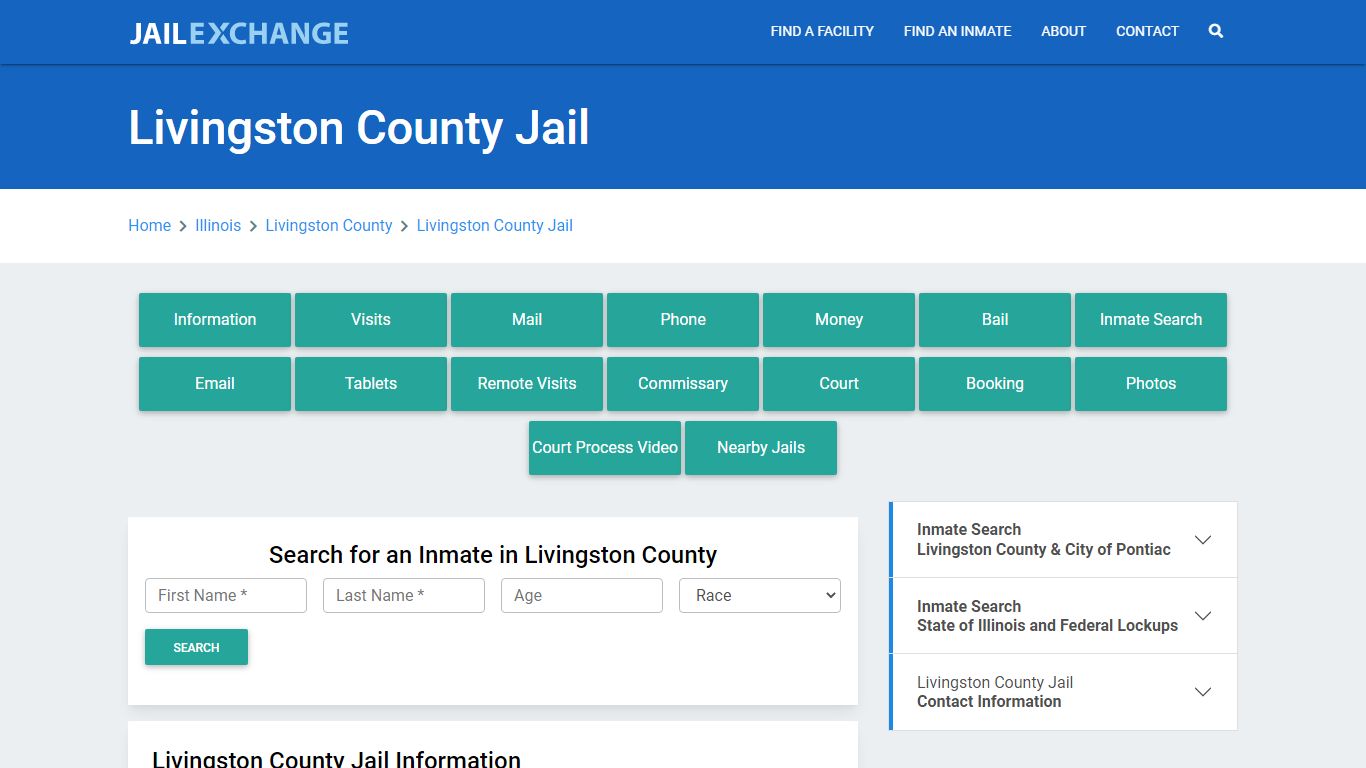 Livingston County Jail Roster Lookup, IL, Inmate Search